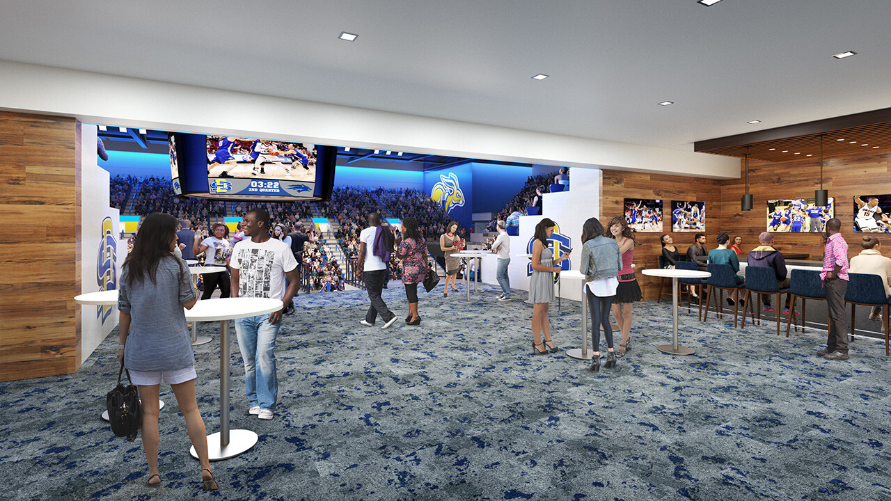 SDSU First Bank Arena - Interior Center Court Club